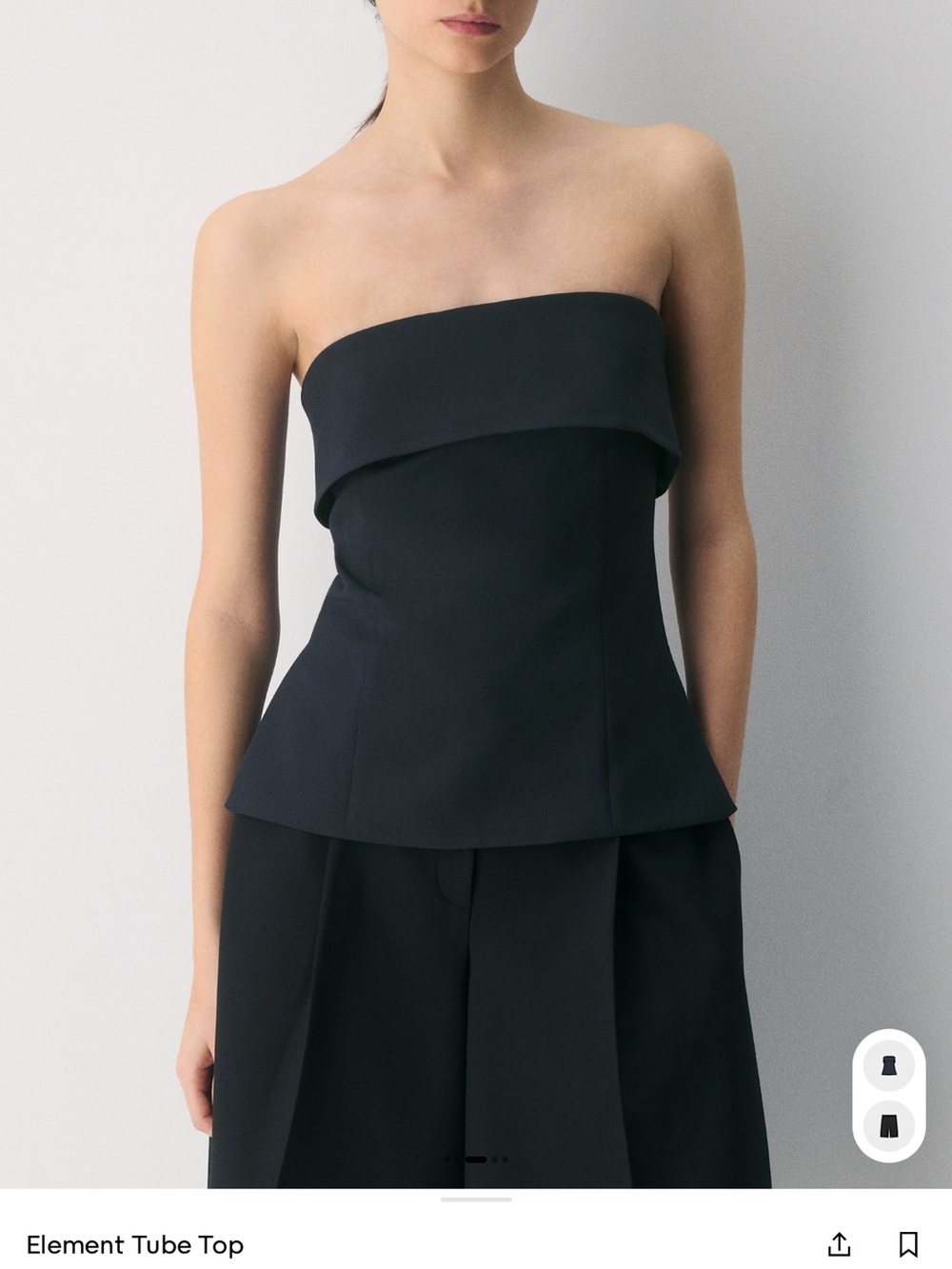 BNWT Aritzia Element Black Tube Top size 8